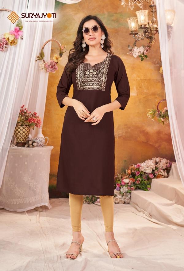 Suryajyoti Nirja Advance Vol-9- Straight Kurtis